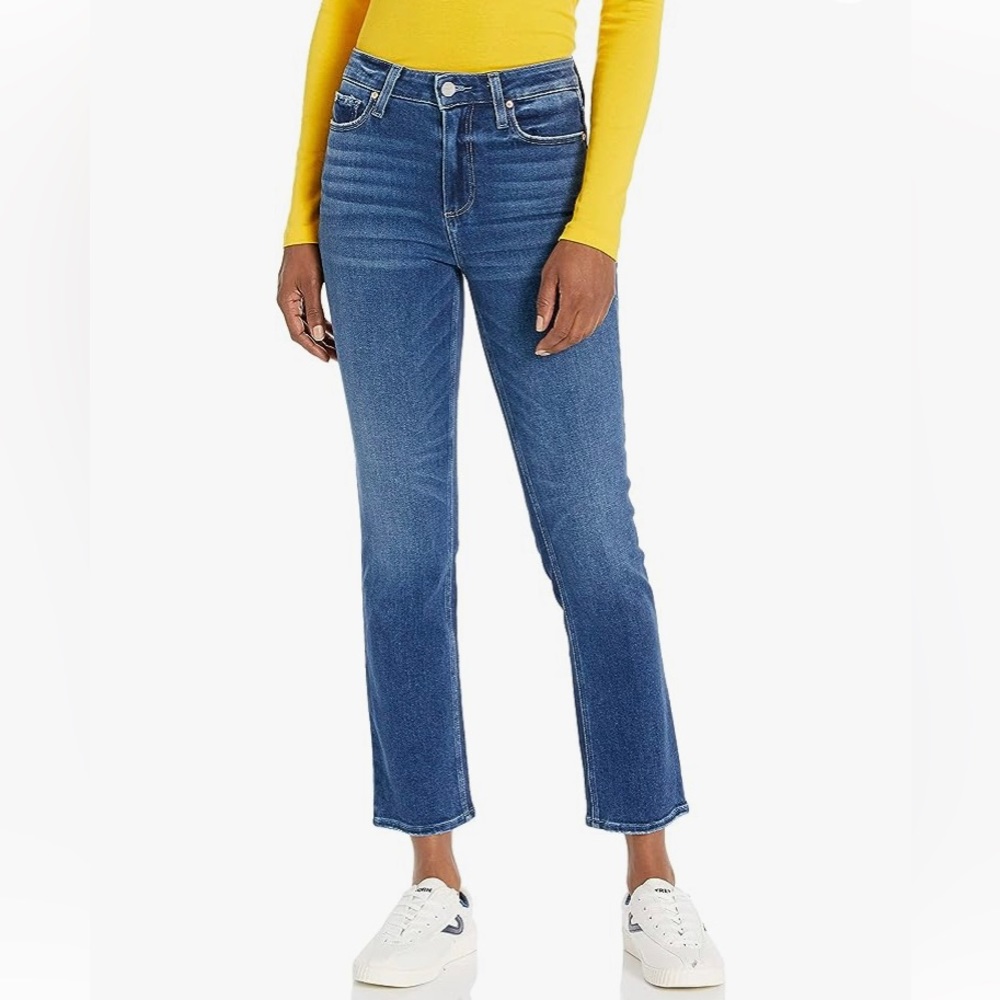 PAIGE NWT Cindy Vintage High Rise Straight Crop Jeans Roam Sz 27